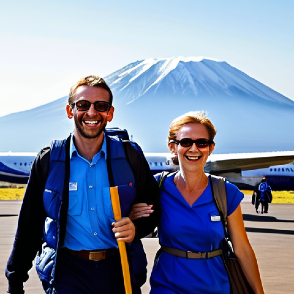 탄자니아로의 직항편 정보 - Kilimanjaro Airport Arrival**

"A well-dressed French tourist couple arriving at Kilimanjaro Interna...