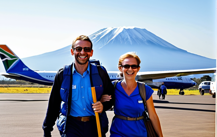 탄자니아로의 직항편 정보 - Kilimanjaro Airport Arrival**

"A well-dressed French tourist couple arriving at Kilimanjaro Interna...