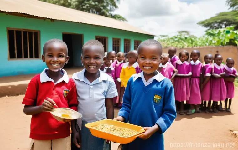 탄자니아 어린이 교육 상황 - **Prompt:** An overcrowded but vibrant primary school classroom in rural Tanzania, filled with numer...