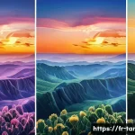 탄자니아와 케냐 비교 여행 - Here are three detailed image prompts in English, designed to meet your guidelines: